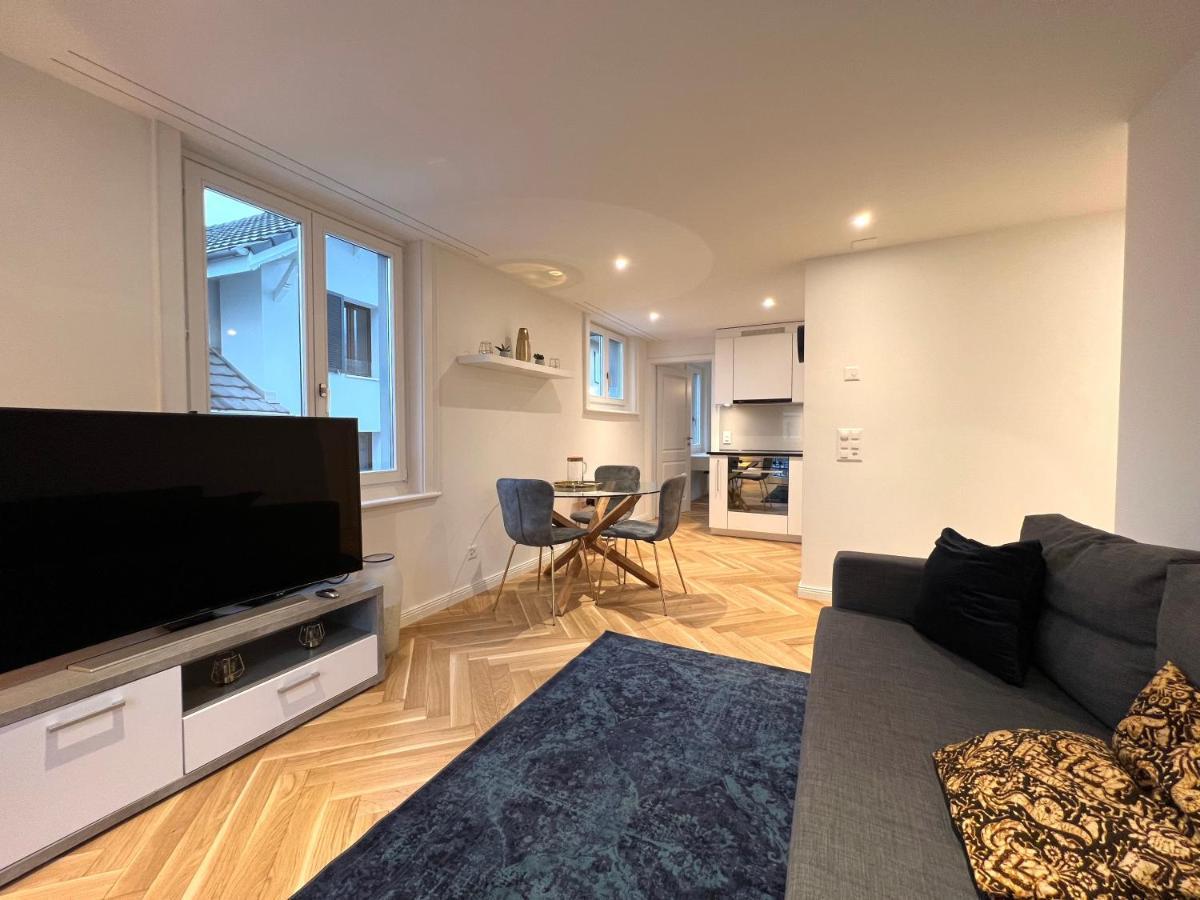 Modernes Apartment Am Fuss Des Pilatus - Skigebiet Hergiswil Esterno foto