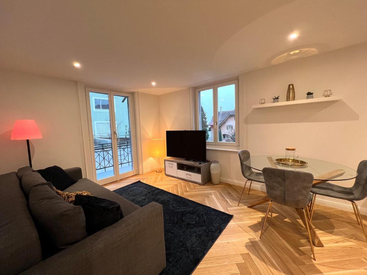 Modernes Apartment Am Fuss Des Pilatus - Skigebiet Hergiswil Esterno foto